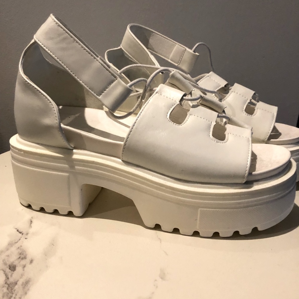 White Platform Sandals